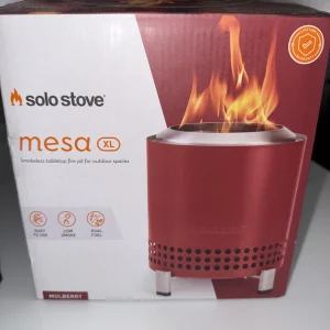 Solo Stove Mesa XL Mulberry Red Smokeless Tabletop Fire Pit (Outdoor spaces) NIB