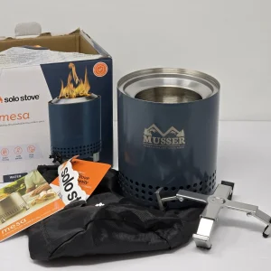 Solo Stove Mesa Tabletop Smokeless Travel Fire Pit Blue