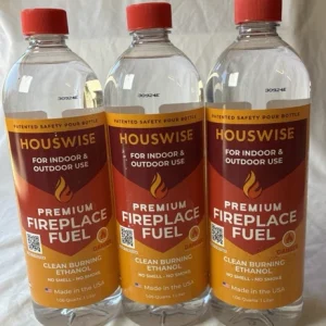 3 Bio Ethanol Fireplace Fuel 3 x 1 Liter Bioethanol Fuel Tabletop Fire Pit (A2)